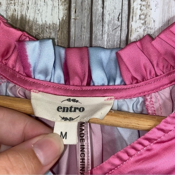 Entro Winnie Pink Waterfall Blouse - Picture 5 of 6